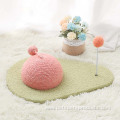 Mushroom house tree natural cotton ball cat tree